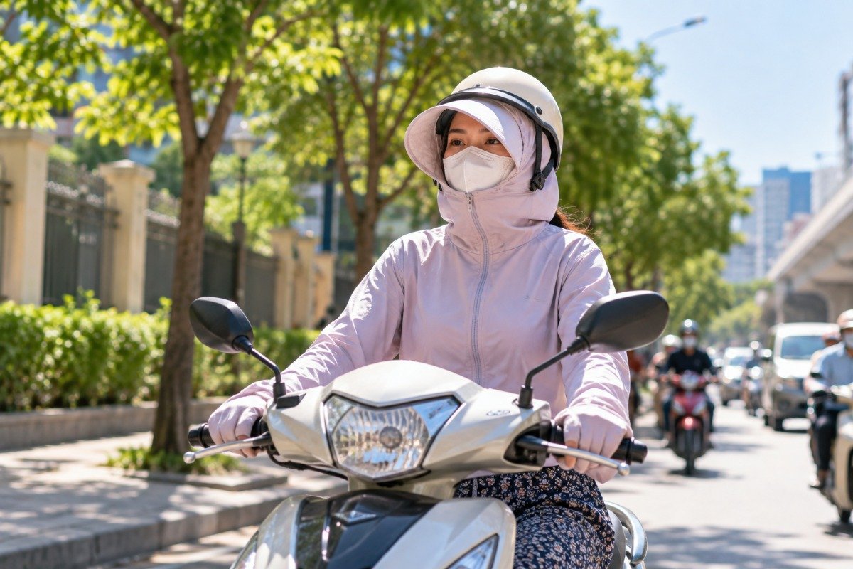 Tránh nắng để hạn chế thâm nách