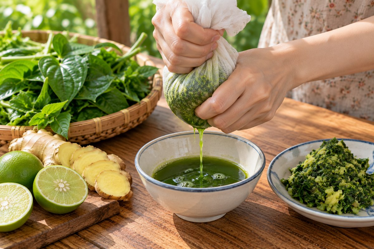 Tách riêng phần nước và phần bã