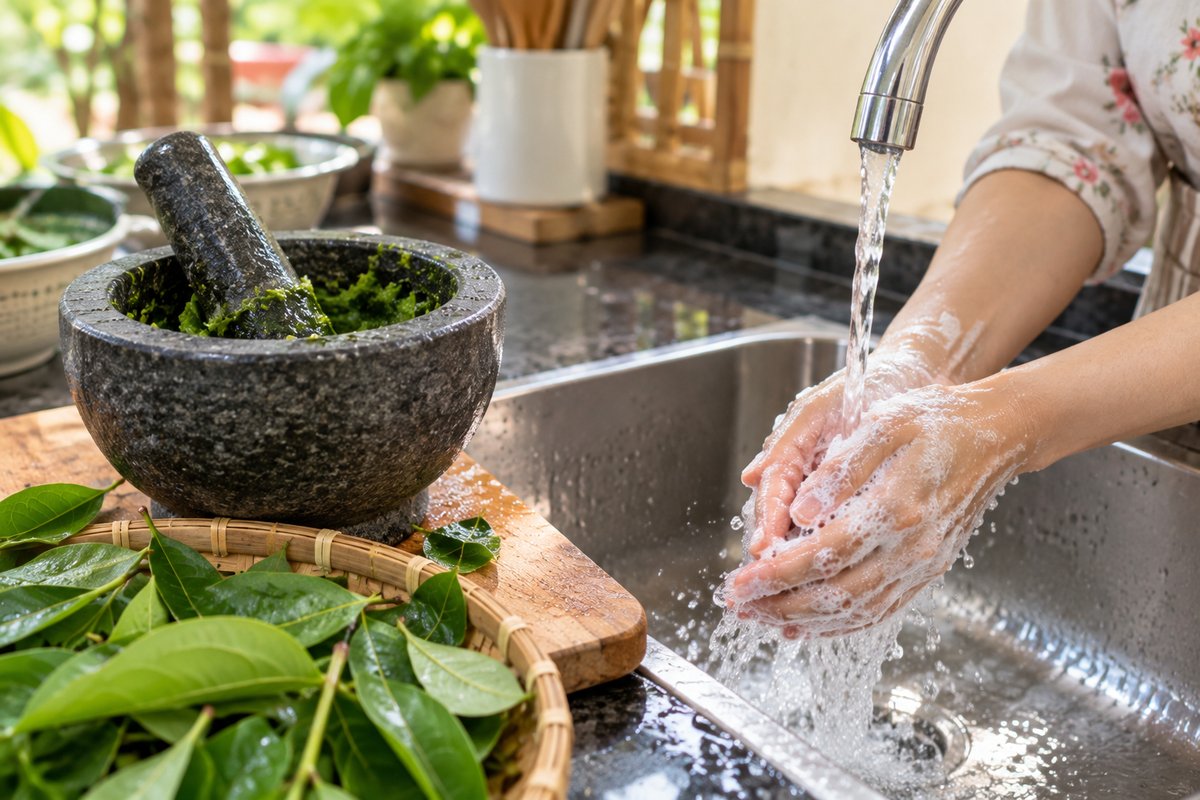 Cách dùng lá na khử mùi hôi nách an toàn