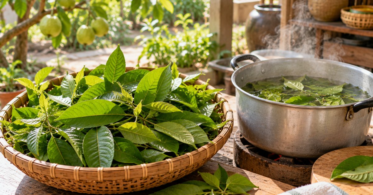 Lá ổi khử mùi hôi nách: 3 cách quê giúp bạn tự tin giơ tay