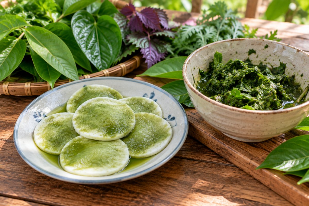Cách làm chung: nước lá thấm bông tẩy trang