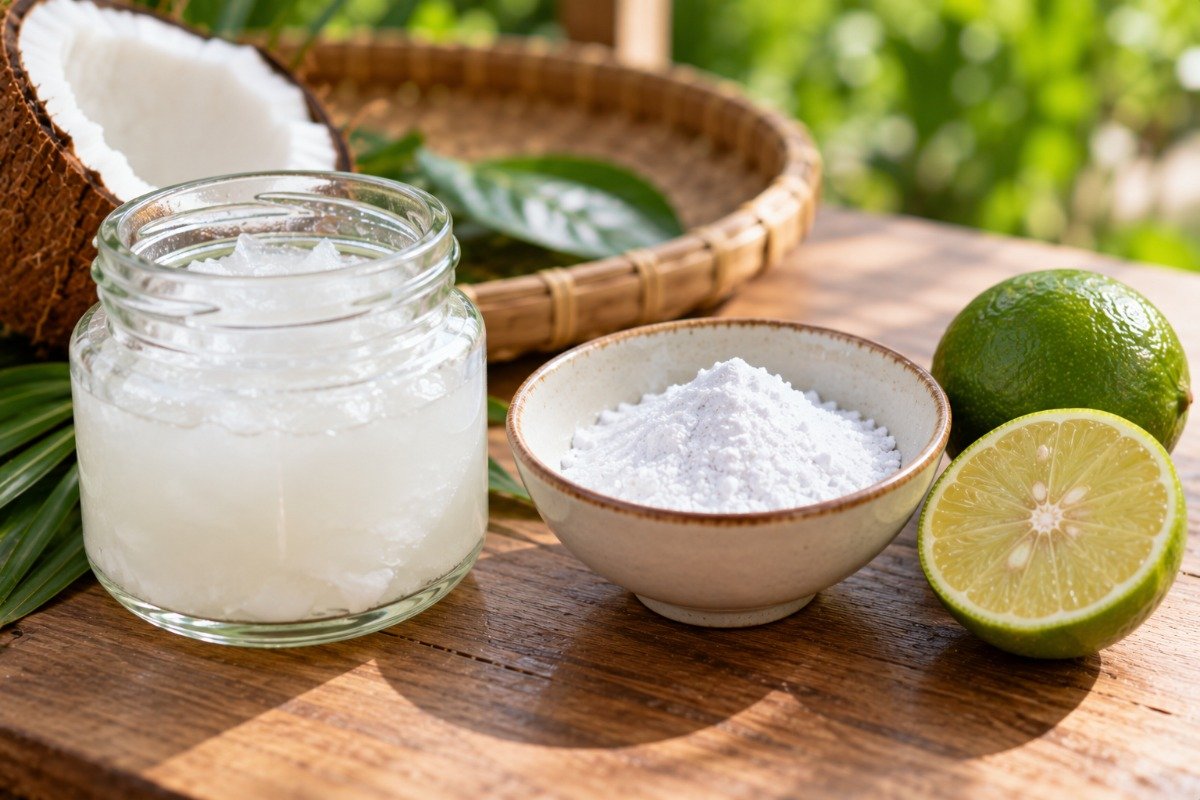 Mẹo dầu dừa, baking soda và chanh