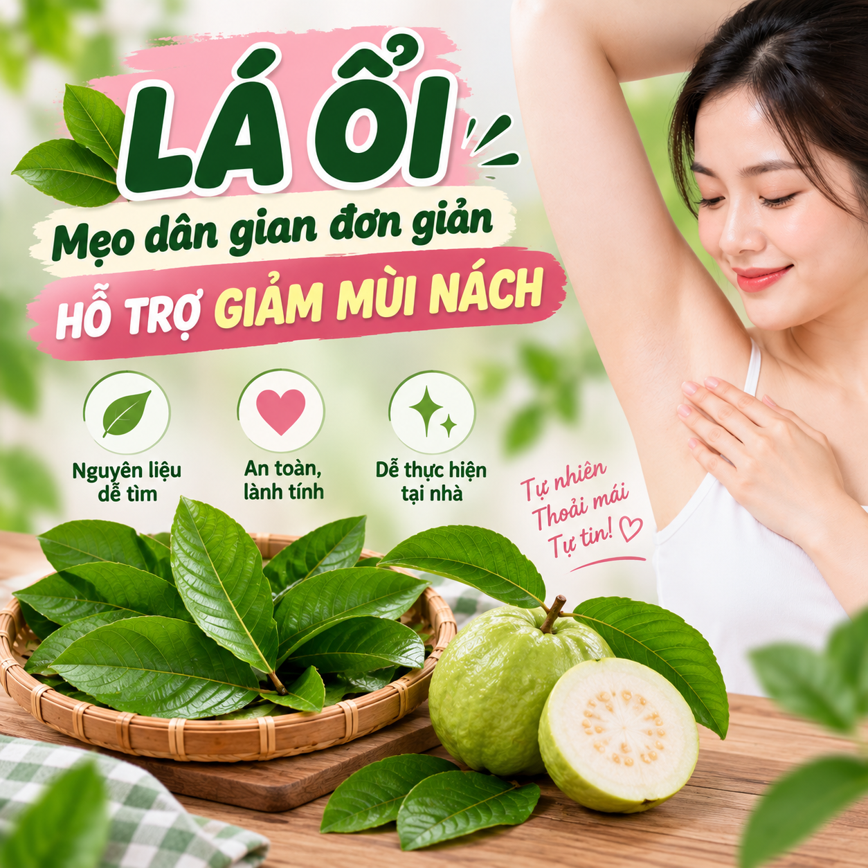 Khử mùi hôi nách bằng lá ổi: Mẹo dân gian rẻ tiền nhưng ít ai làm đúng bước này